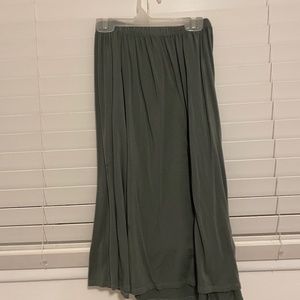 Green aline skirt
